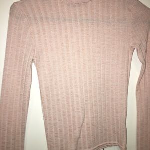 a ribbed crop sweater
